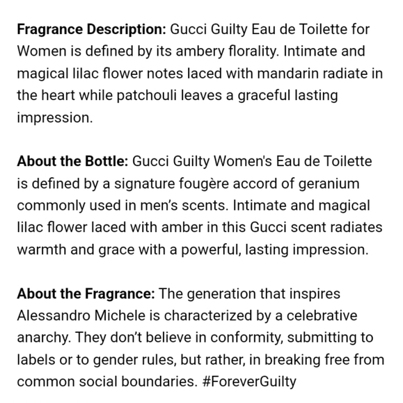 NIB!! Gucci Guilty Pour Femme EDT, 3oz - Picture 6 of 6